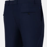 Reson Navy Blue Formal Cotton Pant - John Ellies