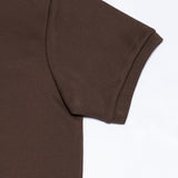Sakura Brown Cotton Polo T-Shirt - John Ellies