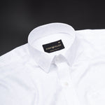 Brivor Window Dobby White Cotton Shirt - John Ellies