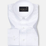 Brivor Checks Dobby White Cotton Shirt - John Ellies