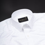 Brivor Checks Dobby White Cotton Shirt - John Ellies