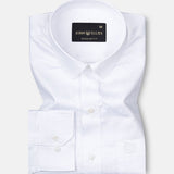 Brivor Abstract Square Dobby White Cotton Shirt - John Ellies