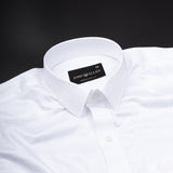 Brivor Abstract Square Dobby White Cotton Shirt - John Ellies