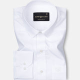 Brivor Tringle Dobby White Cotton Shirt - John Ellies