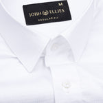 Brivor Tringle Dobby White Cotton Shirt - John Ellies