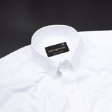 Brivor Tringle Dobby White Cotton Shirt - John Ellies