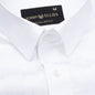 Brivor Box Dobby White Cotton Shirt - John Ellies