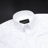 Brivor Box Dobby White Cotton Shirt - John Ellies