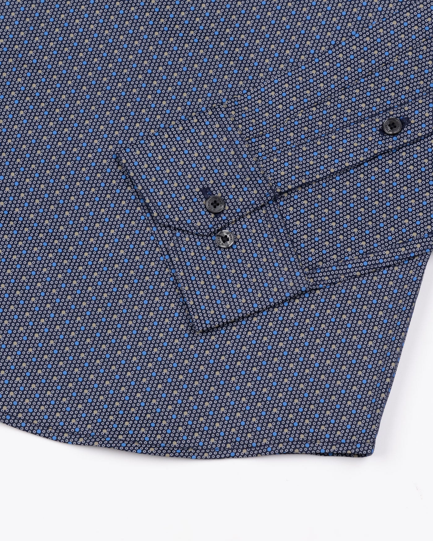 Nobrix Navy Blue Giza Cotton Printed Shirt - John Ellies