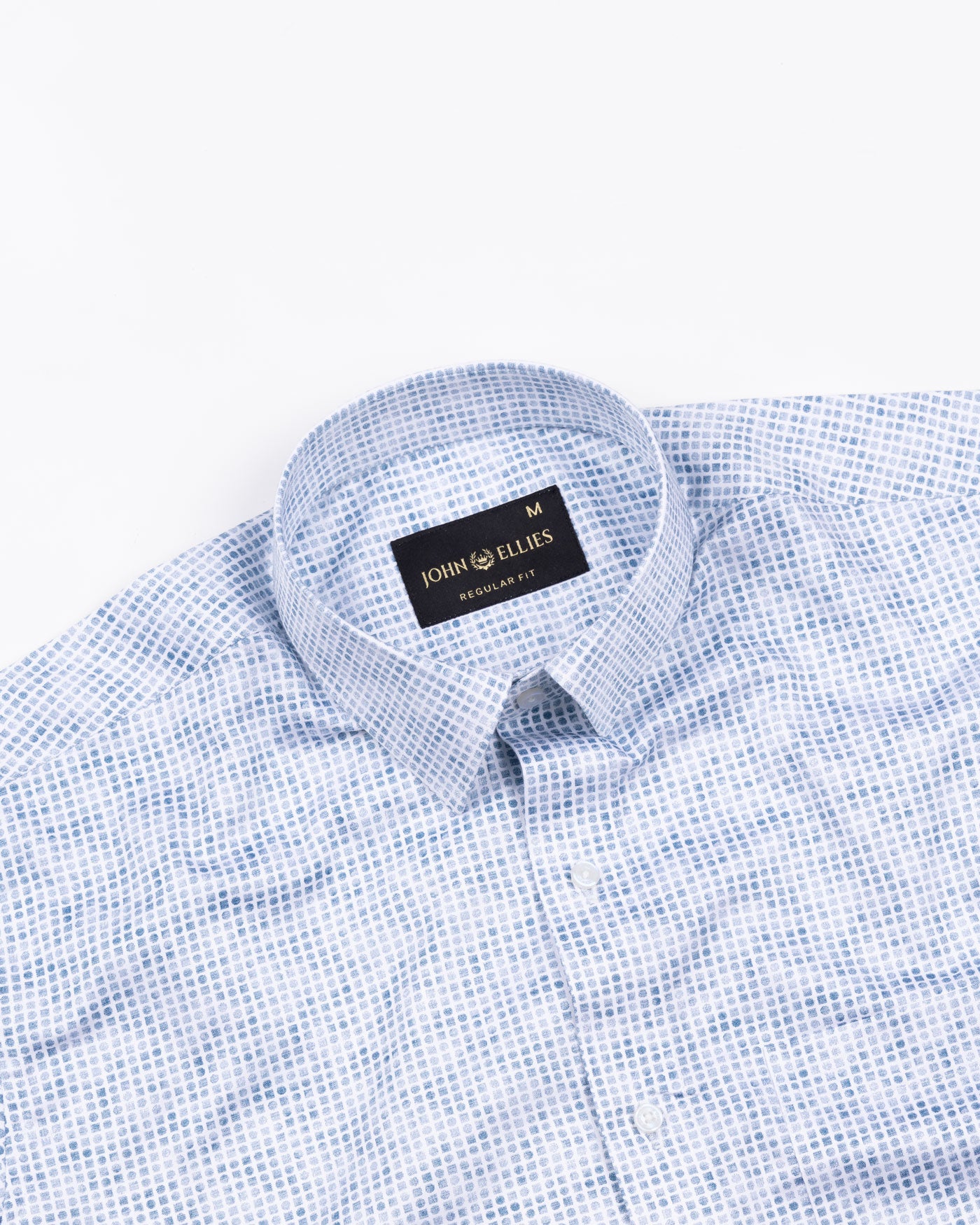 Nobrix Blue Giza Cotton Printed Shirt - John Ellies