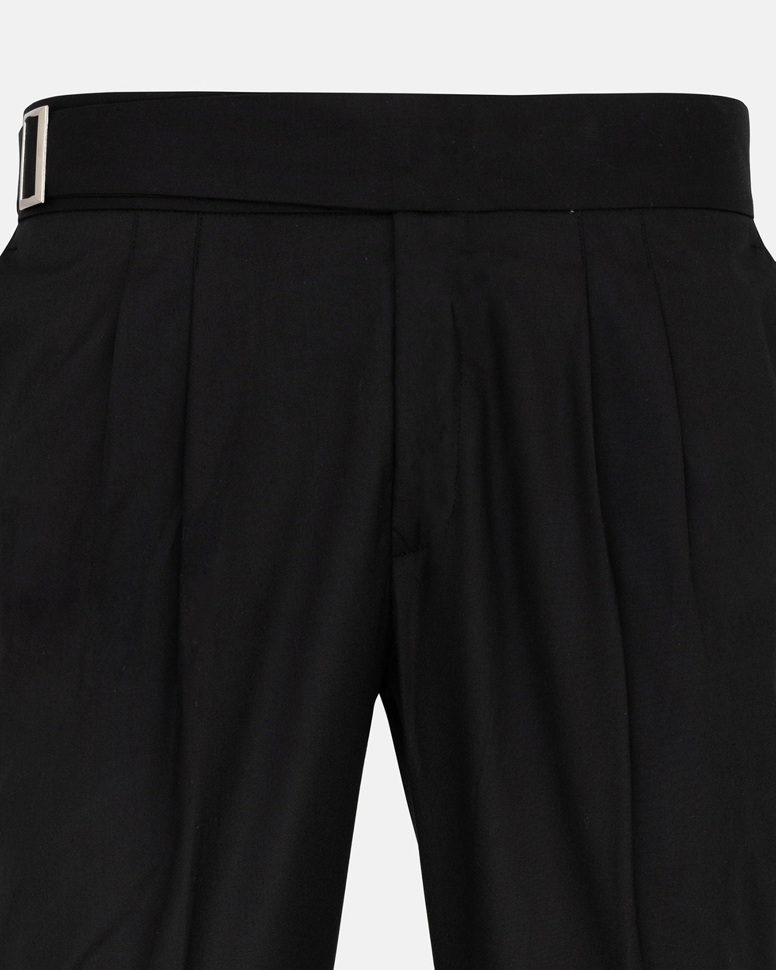 Iscen Black Formal Cotton Neapolitan Pant - John Ellies