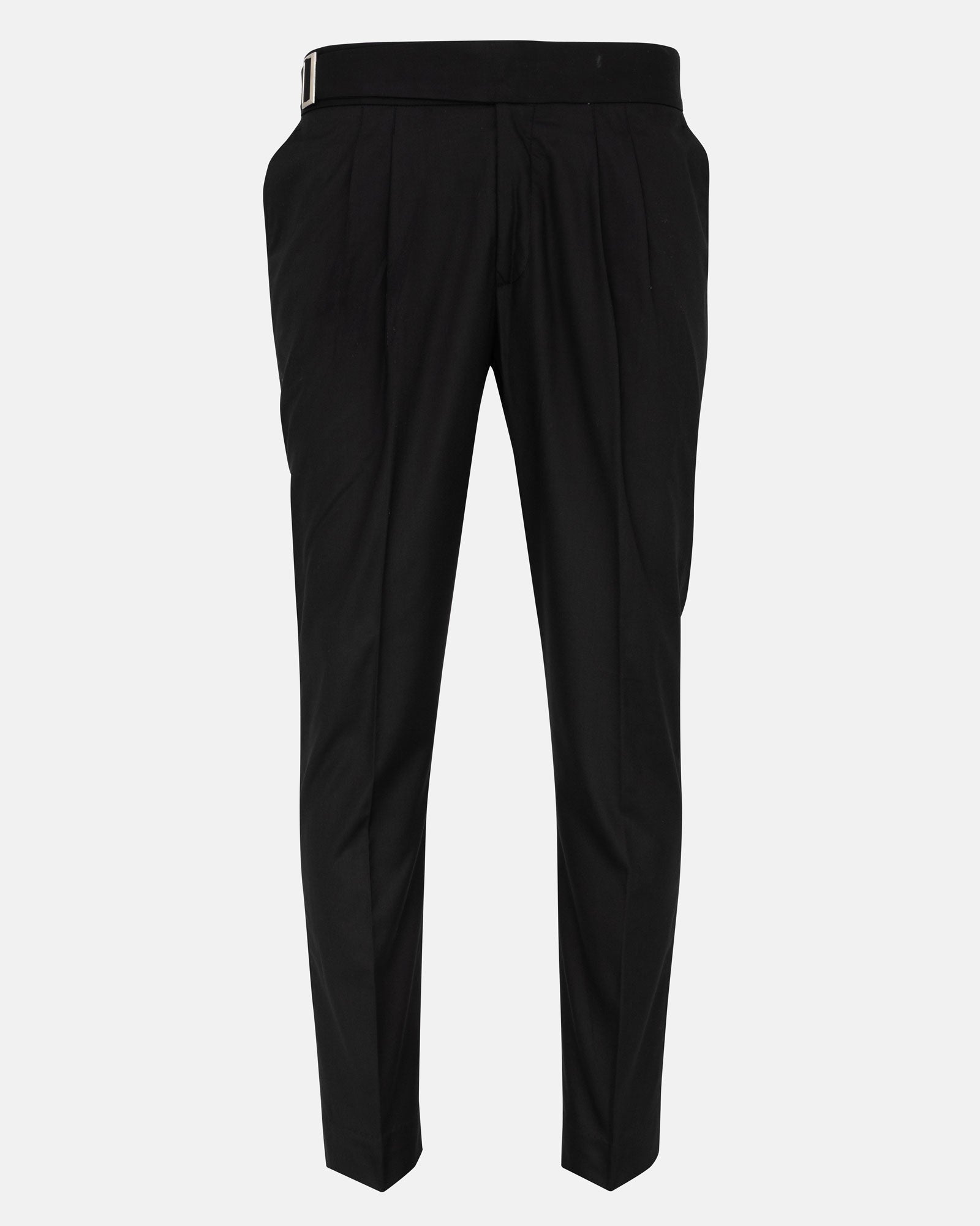 Iscen Black Formal Cotton Neapolitan Pant - John Ellies