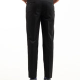 Iscen Black Formal Cotton Neapolitan Pant
