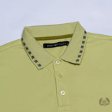 Sakura Yellow Cotton Polo T-Shirt - John Ellies