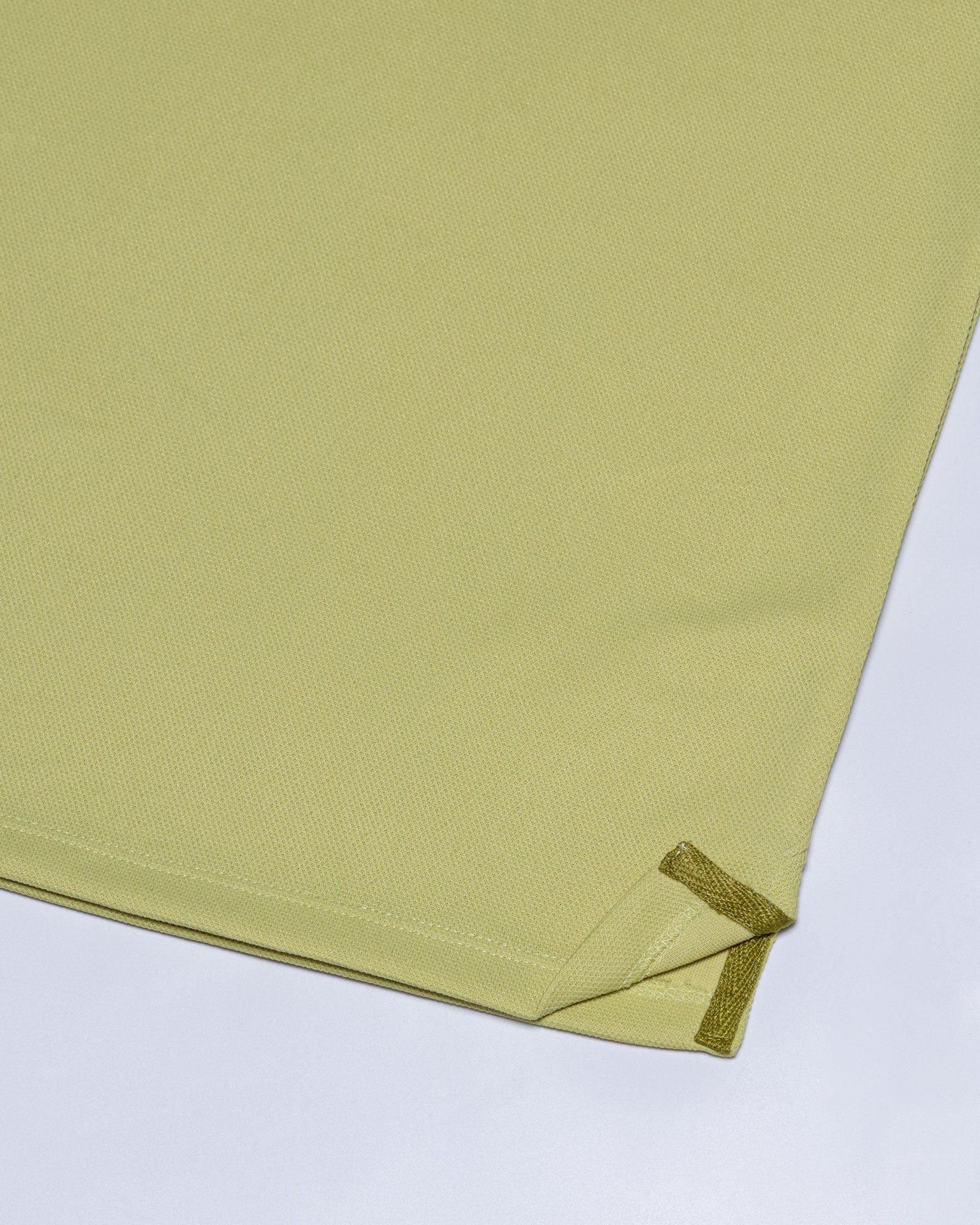 Sakura Yellow Cotton Polo T-Shirt - John Ellies