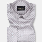 Nobrix Silver Giza Cotton Printed Shirt - John Ellies