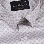 Nobrix Silver Giza Cotton Printed Shirt - John Ellies