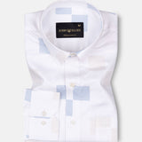 Nobrix White Cube Giza Cotton Printed Shirt - John Ellies