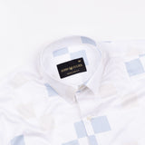 Nobrix White Cube Giza Cotton Printed Shirt - John Ellies