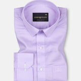 Nobrix Purple Dubby Textured Cotton Shirt - John Ellies