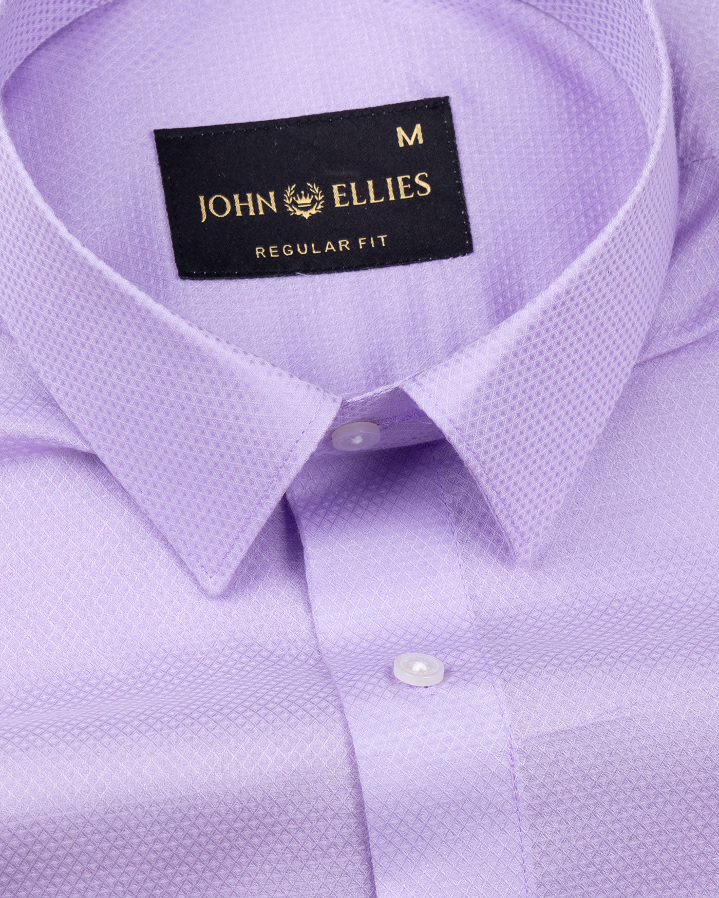 Nobrix Purple Dubby Textured Cotton Shirt - John Ellies