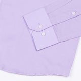 Nobrix Purple Dubby Textured Cotton Shirt - John Ellies