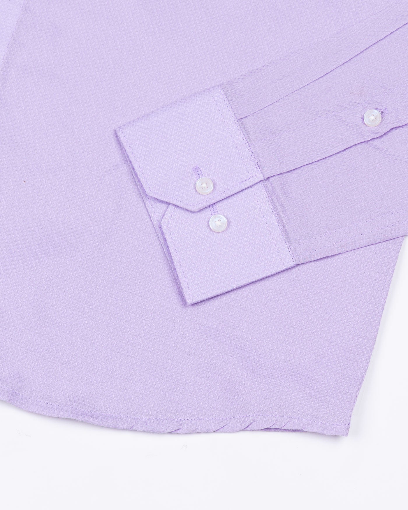 Nobrix Purple Dubby Textured Cotton Shirt - John Ellies