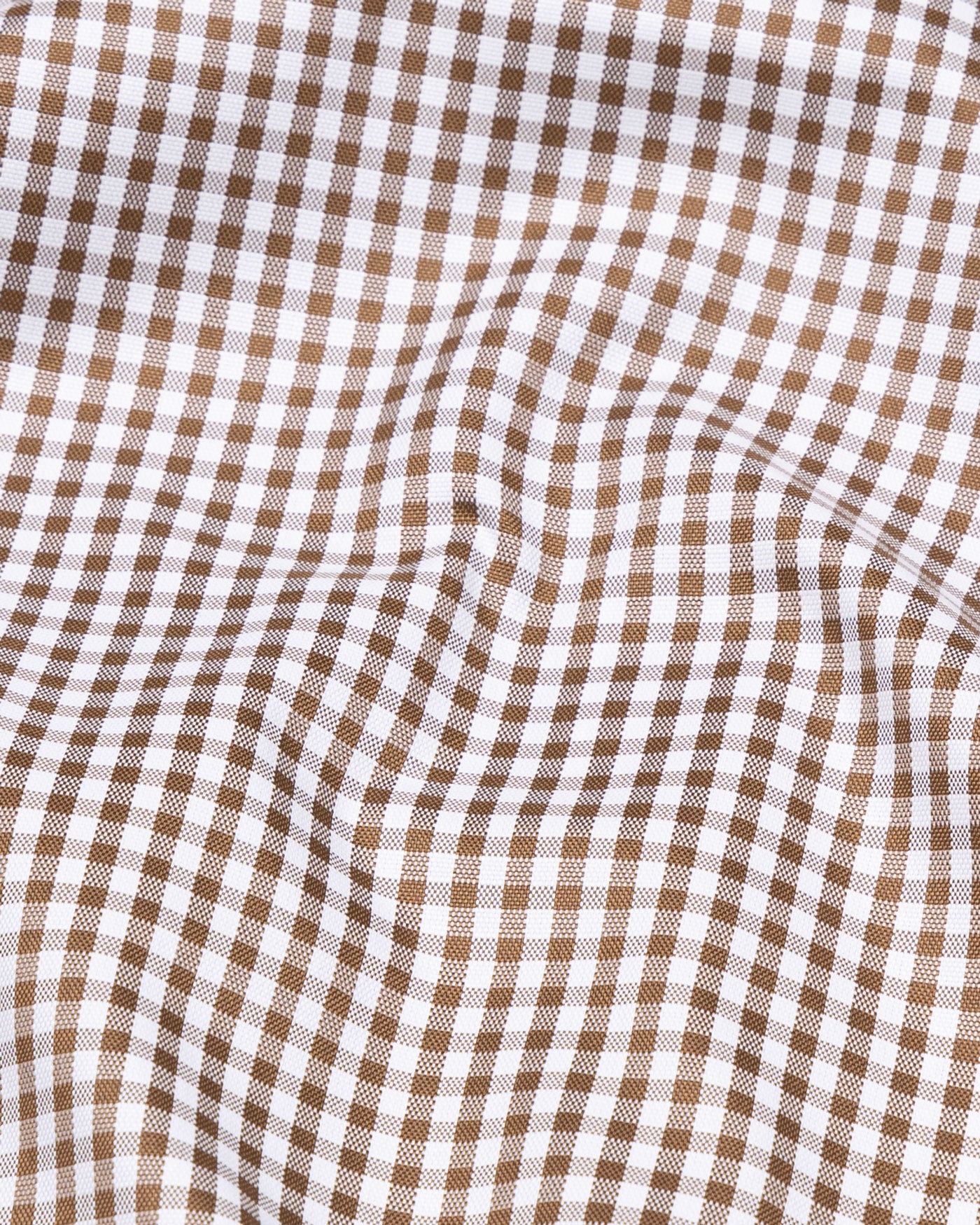 Everett Brown Checked Cotton Shirt - John Ellies