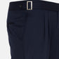 Iscen Navy Blue Formal Cotton Neapolitan Pant - John Ellies