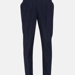Iscen Navy Blue Formal Cotton Neapolitan Pant - John Ellies