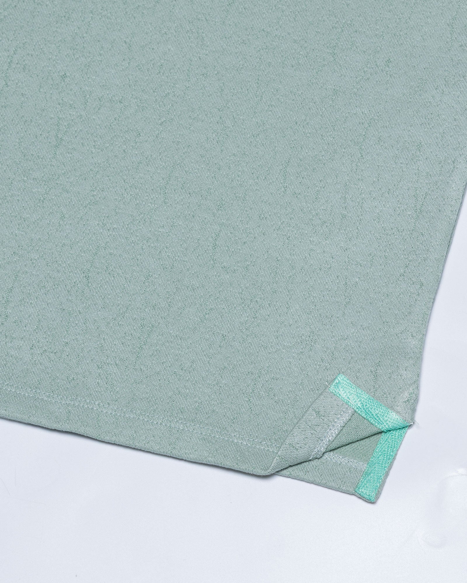 Persien Light Green Cotton Textured Polo T-Shirt - John Ellies