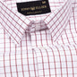 Lunova Maroon Checked Cotton Shirt - John Ellies