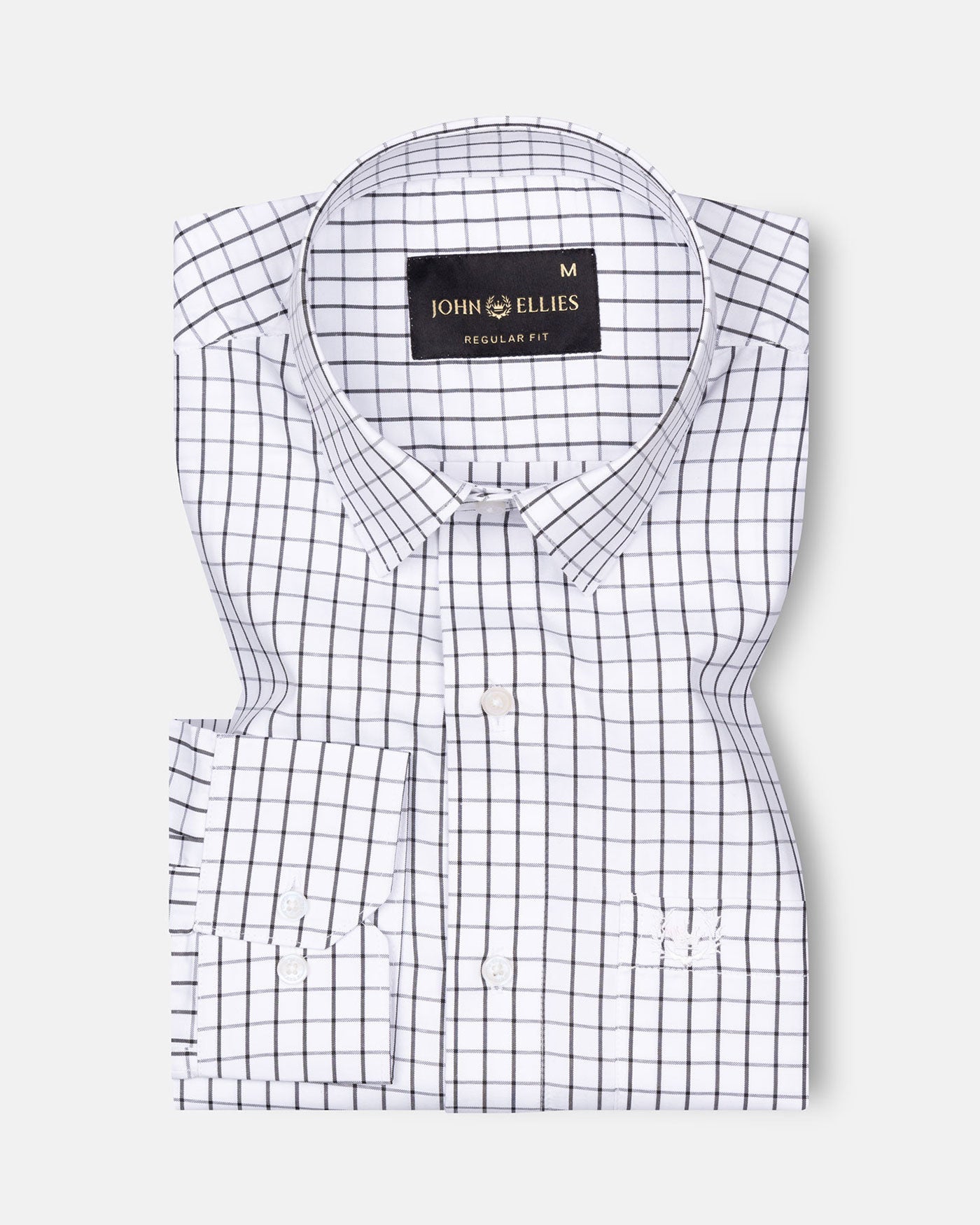 Lunova Black Checked Cotton Shirt - John Ellies