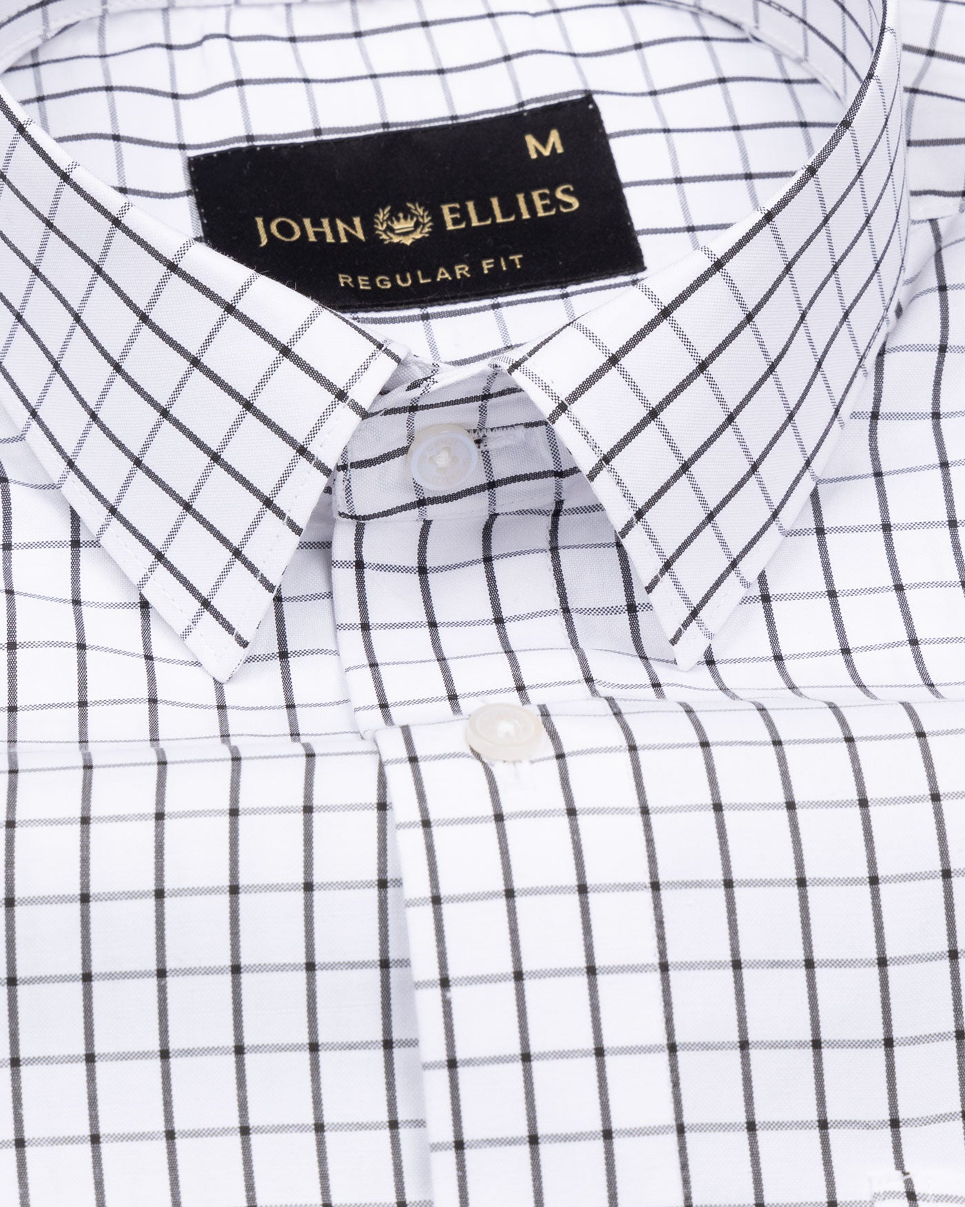 Lunova Black Checked Cotton Shirt - John Ellies