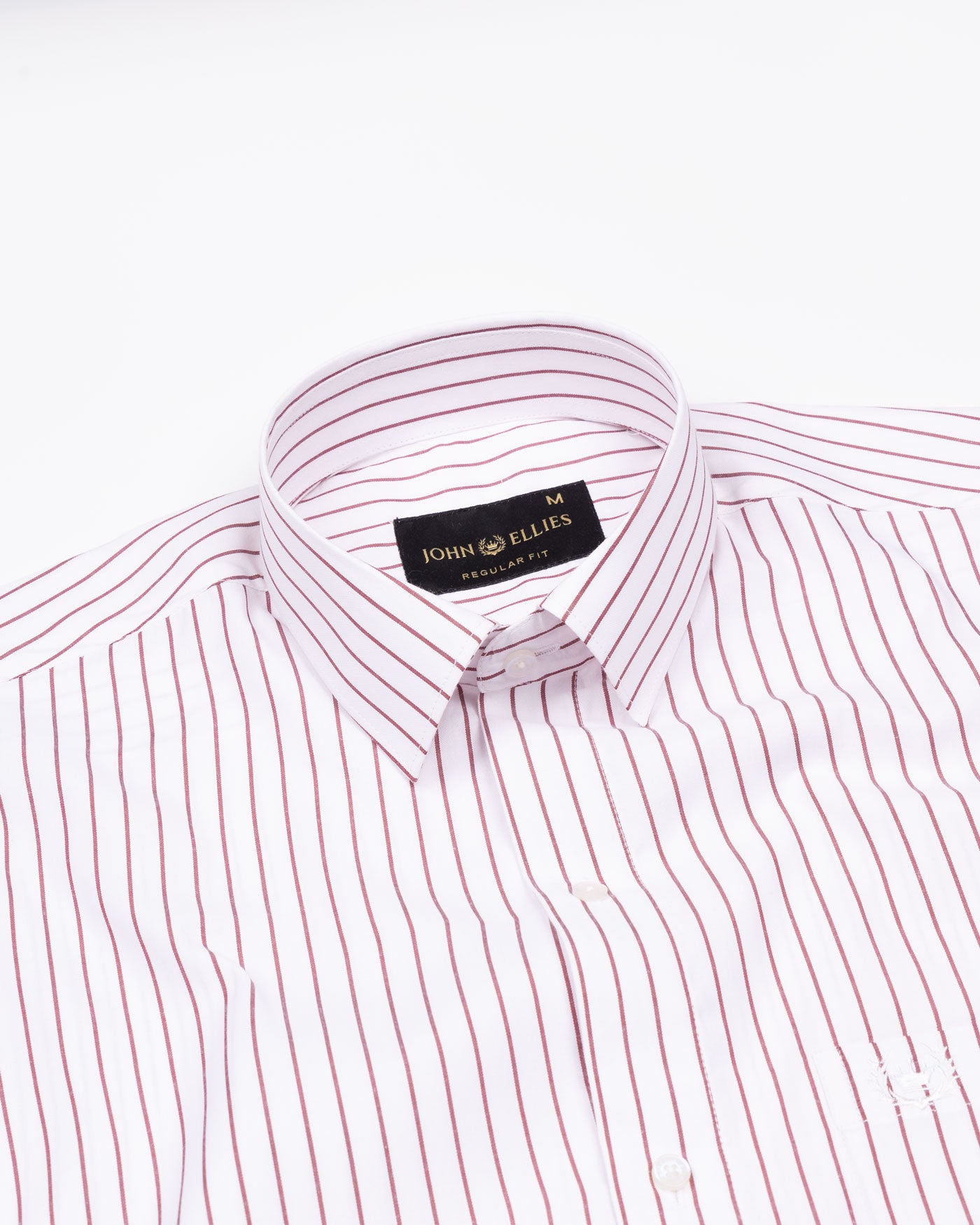 Lunova Maroon Stripes Cotton Shirt - John Ellies