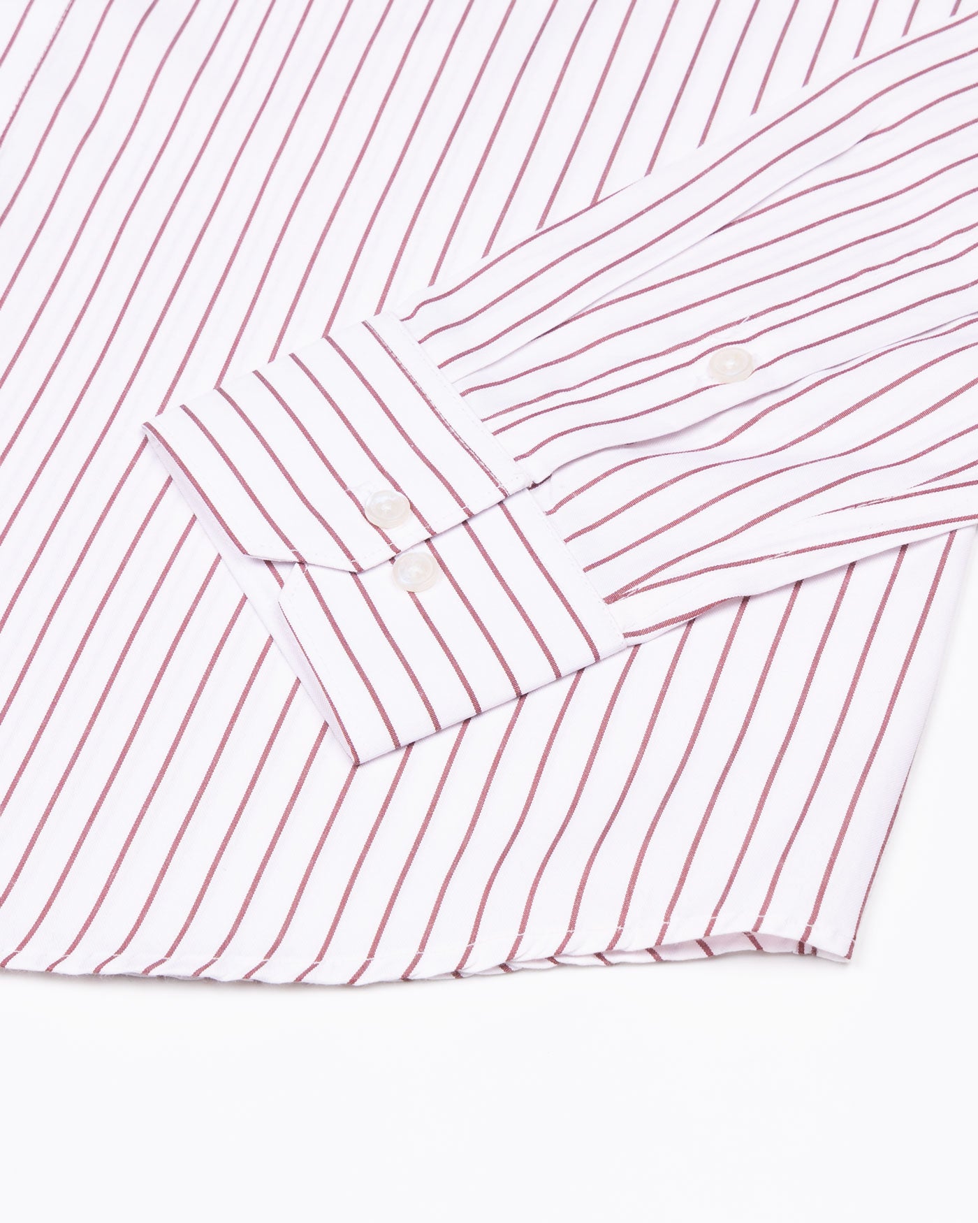 Lunova Maroon Stripes Cotton Shirt - John Ellies