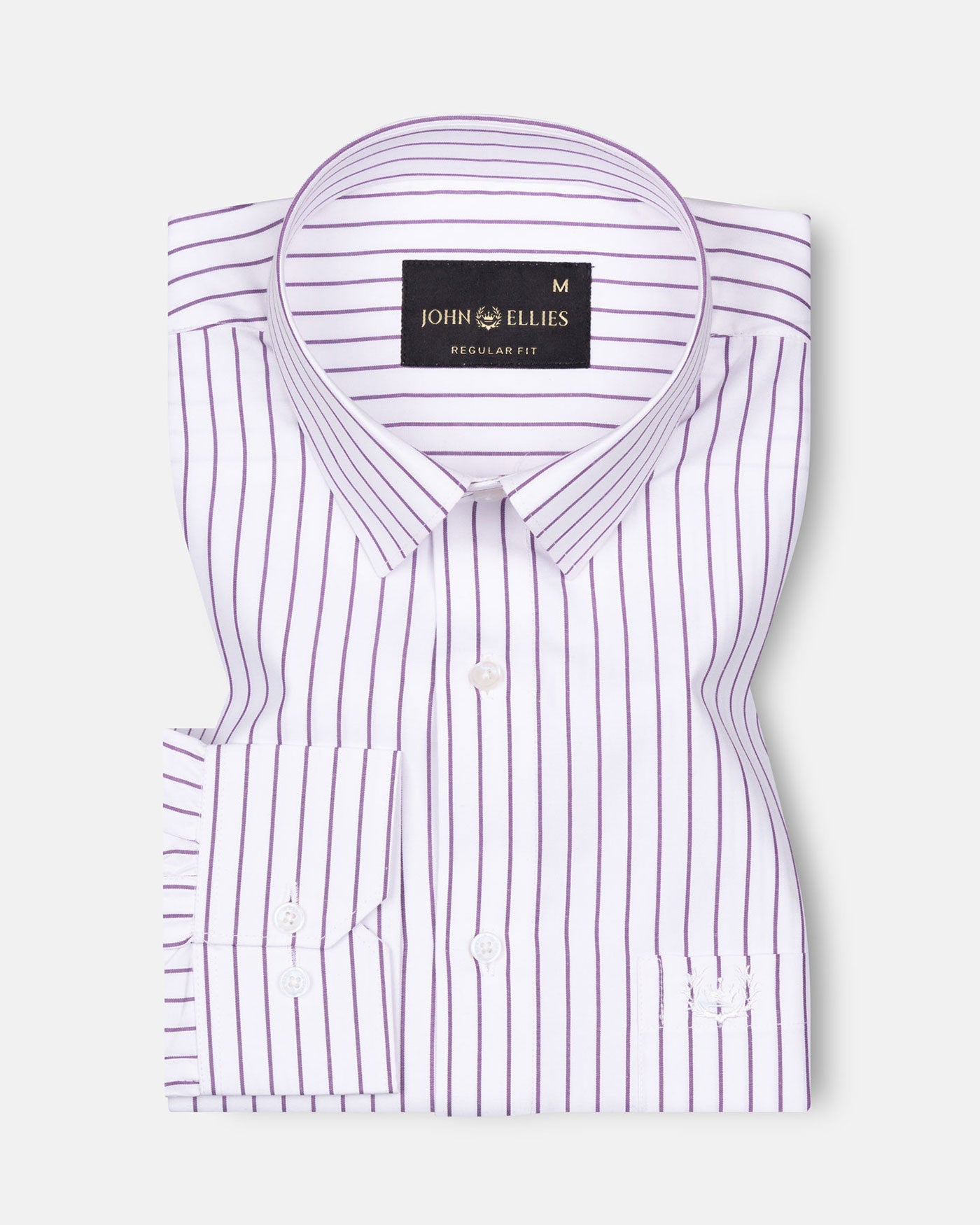 Lunova Purple Stripes Cotton Shirt - John Ellies