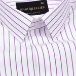 Lunova Purple Stripes Cotton Shirt - John Ellies