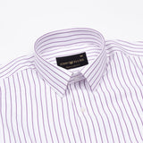 Lunova Purple Stripes Cotton Shirt - John Ellies