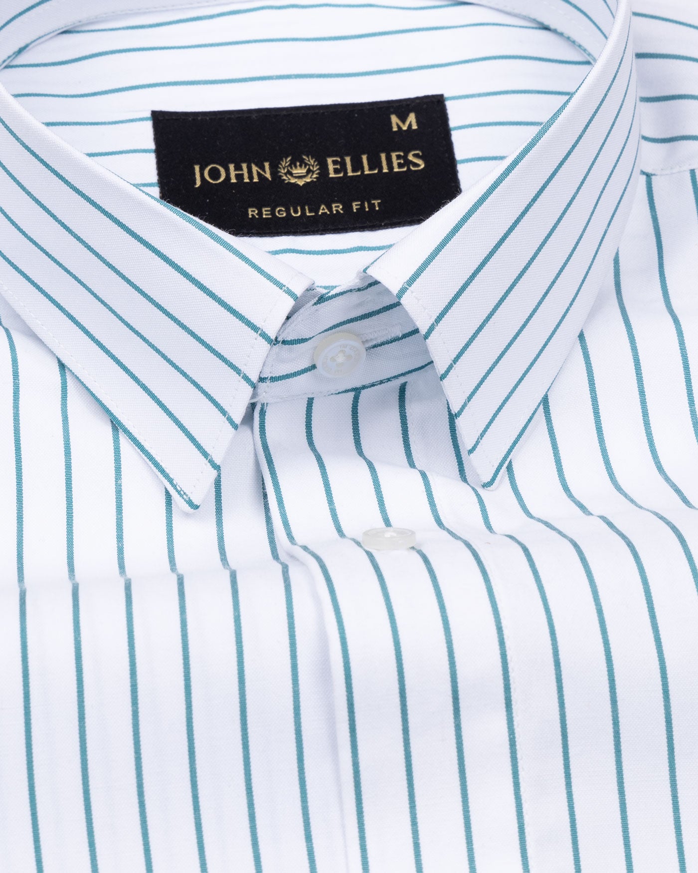 Lunova Green Stripes Cotton Shirt - John Ellies