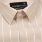 Fabroza Brown Stripe Oxford Cotton Shirt - John Ellies