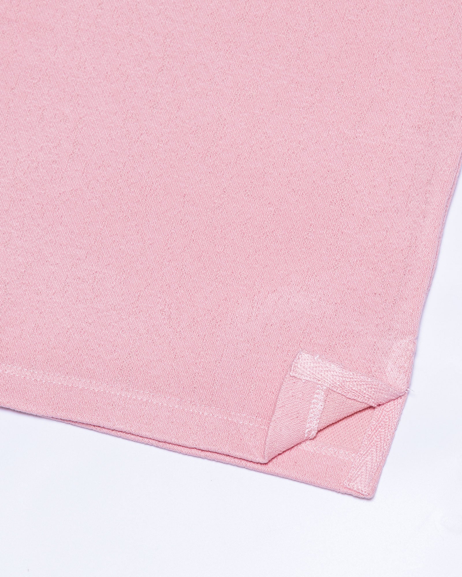 Persien Soft Pink Cotton Textured Polo T-Shirt - John Ellies