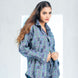 Elan Blue Check Linen Women Shirt - John Ellies