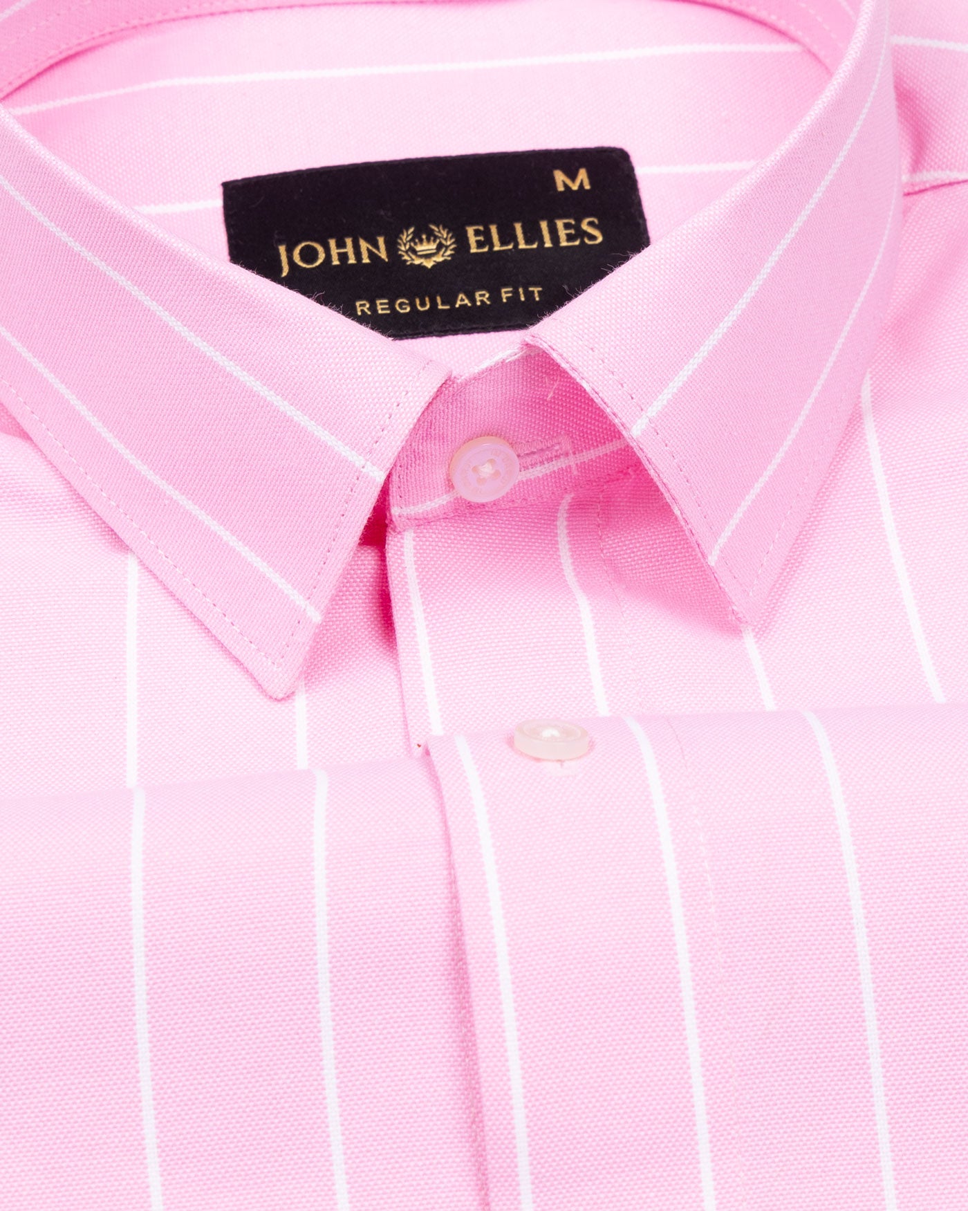 Fabroza Pink Stripe Oxford Cotton Shirt - John Ellies