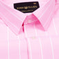 Fabroza Pink Stripe Oxford Cotton Shirt - John Ellies