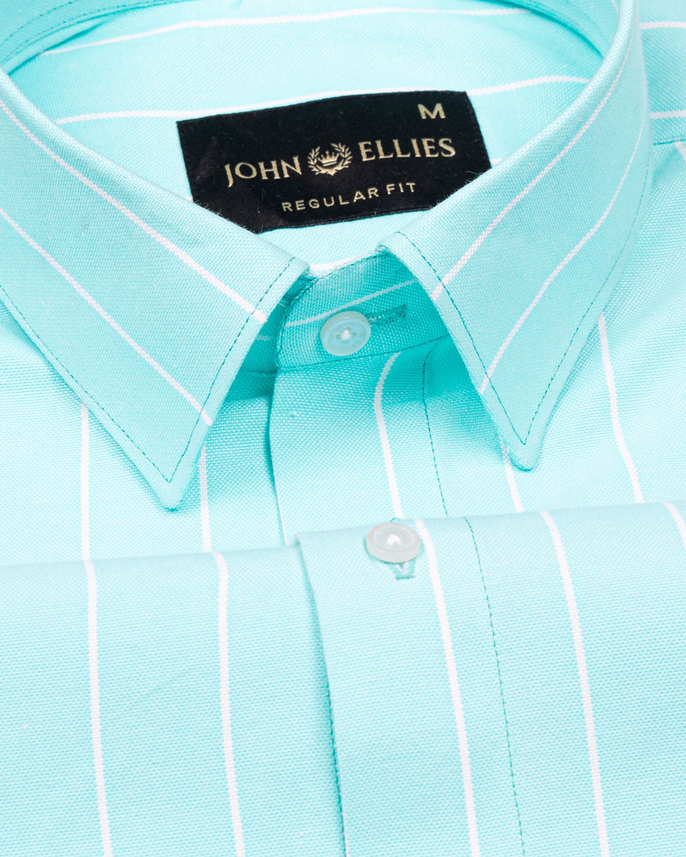 Fabroza Green Stripe Oxford Cotton Shirt - John Ellies