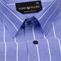 Fabroza Blue Stripe Oxford Cotton Shirt - John Ellies