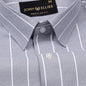 Fabroza Silver Stripe Oxford Cotton Shirt - John Ellies