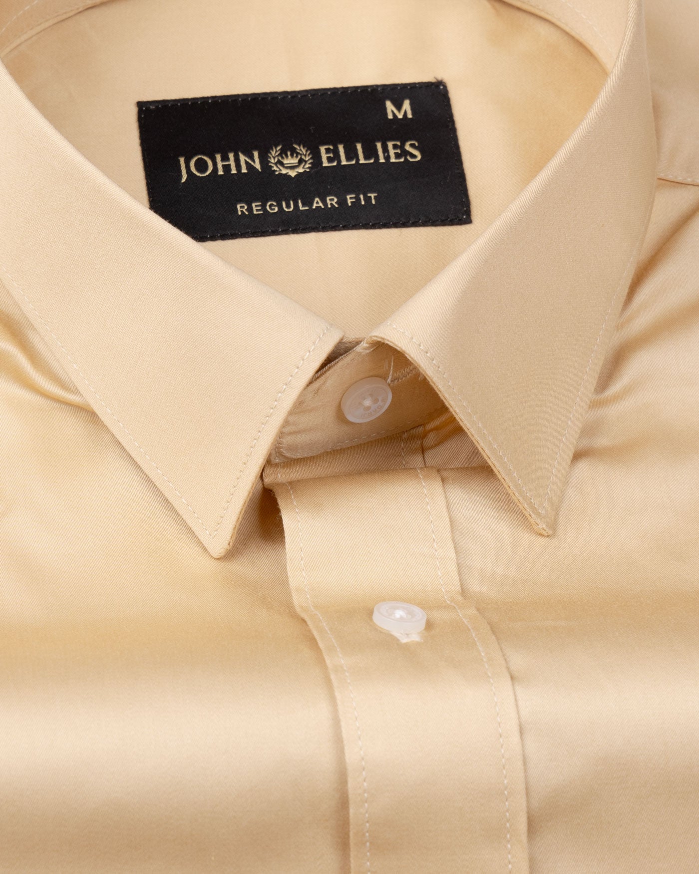 Frendix Sand Front Placket Giza Cotton Shirt - John Ellies