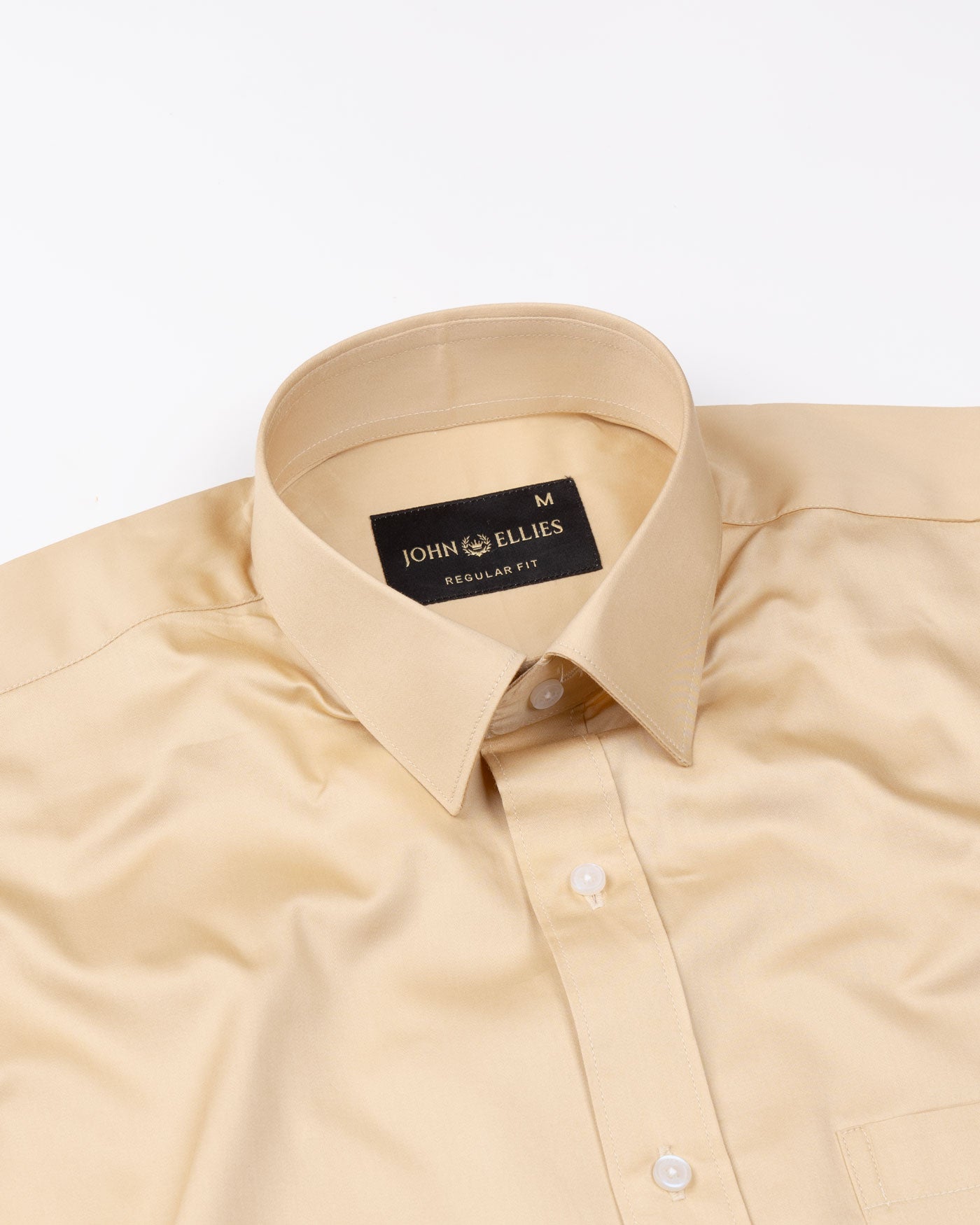 Frendix Sand Front Placket Giza Cotton Shirt - John Ellies